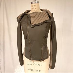 Searle Sheep leather biker jacket
